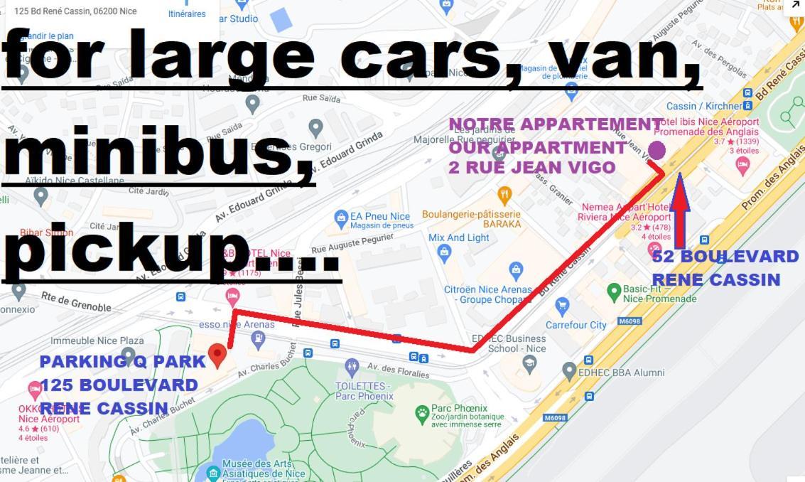 The Nice - 3 Rooms, 3Air Cond, 3Tv, 3Fans, 2 Wc, Wifi Everywhere 5Min Aeroport, Train, Beach, 1Min Tram, 15 Min Centre, Port, Parking Possible Exterior foto